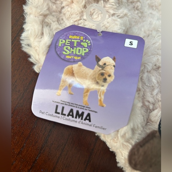 Rubie's Cream and Brown Plush Sheep with Blue Ribbon - Picture 3 of 4